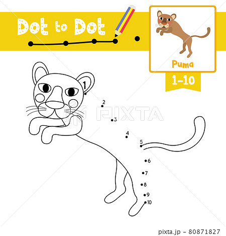 Dot to dot educational game and Coloring book... - Stock Illustration  [80871827] - PIXTA