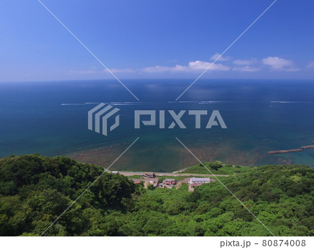糸魚川の海　空撮 80874008