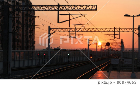 鉄道 鉄路 線路 80874665
