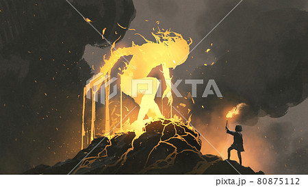 Awakening of the lava giants 80875112