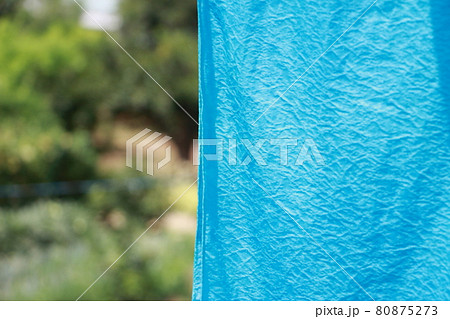 藍の生葉染め 80875273