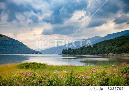 Dramatic sky over Loch Long Argyll and Bute Scotland UK Dramatic sky over Loch Long Argyll and Bute Scotland UK 80877044