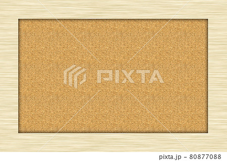 木枠のコルクボードの背景素材のイラスト素材