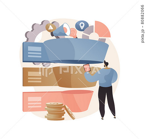 Sales pipeline management abstract concept vector illustration. Sales pipeline management abstract concept vector illustration. 80882066