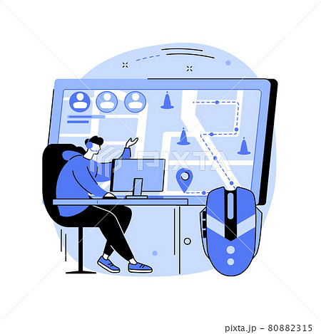 Strategy online games abstract concept vector illustration. Strategy online games abstract concept vector illustration. 80882315