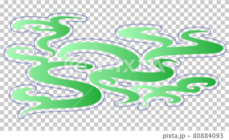 Smoke plant art nouveau icon illustration 80884093