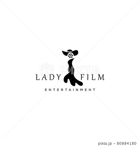 Woman and Film Reel, good design for Film Logo Woman and Film Reel, good design for Film Logo 80884180