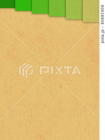 緑色フレームがあるボール紙の背景 80885908