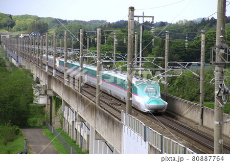 はやぶさ・E5系・東北新幹線（福島県・郡山市） 80887764