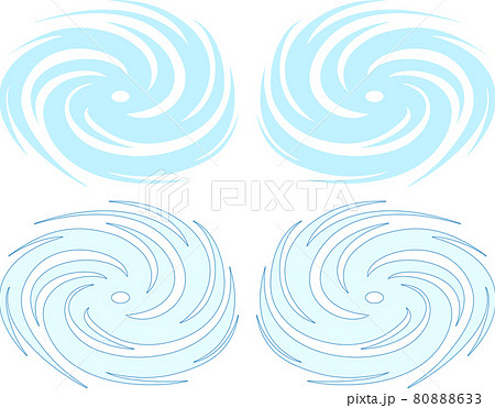 台風・渦 80888633