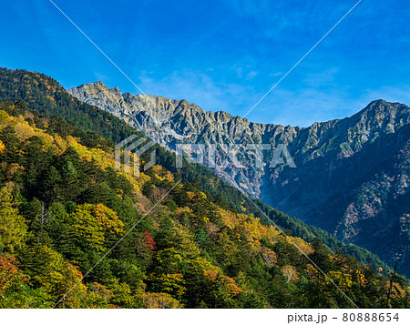 秋の上高地・穂高岳 秋の上高地・穂高岳 80888654