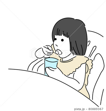 アイスを食べる女の子 アイスを食べる女の子 80889367