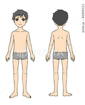 立っている男性_前後 80890321