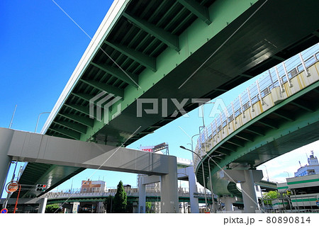 名古屋市中川区 名古屋高速 新洲崎ジャンクション 名古屋市中川区 名古屋高速 新洲崎ジャンクション 80890814