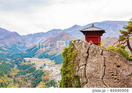 山形の名刹 紅葉の立石寺(山寺) 納経堂 山形の名刹 紅葉の立石寺(山寺) 納経堂 80890908