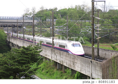 はやて・E2系・東北新幹線（福島県・郡山市） 80891183