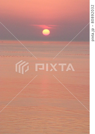 淡路サンセットラインからの夕焼け【淡路島】 淡路サンセットラインからの夕焼け【淡路島】 80892032