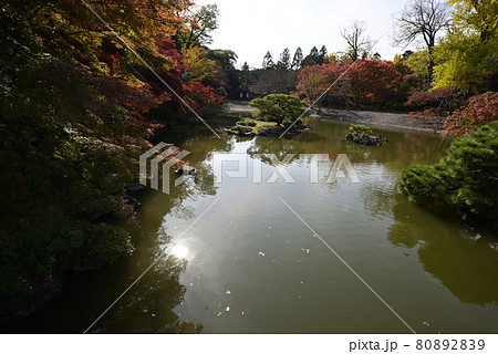 京都仙洞御所 南池の紅葉 京都仙洞御所 南池の紅葉 80892839