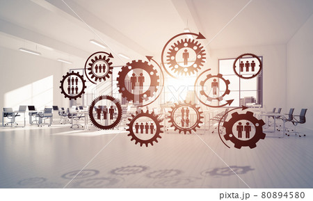 Networking and wireless connection as concept for effective modern business 80894580