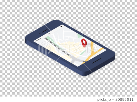 方向音痴におすすめの地図アプリ！なイラスト素材 80895011