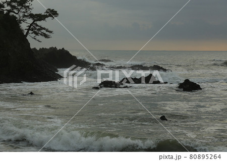 海 波 海岸 80895264