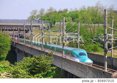 はやぶさ・E5系・東北新幹線（福島県・郡山市） 80897010