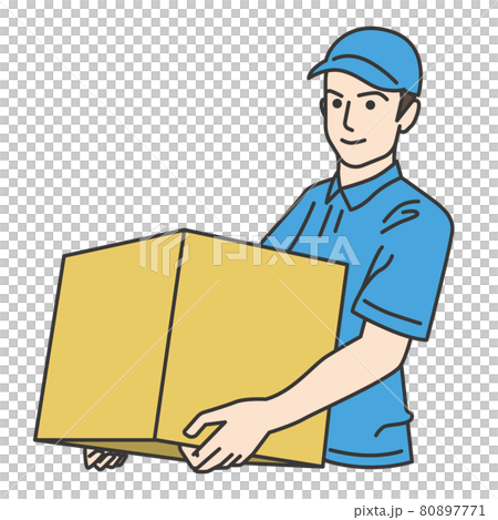 Delivery staff carrying luggage 80897771