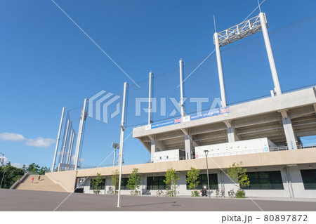 等々力緑地の運動施設　等々力球場　神奈川県川崎市中原区 80897872