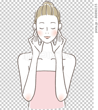 做面部按摩的女人 做面部按摩的女人 80898155