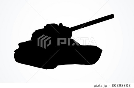 Tank. Vector drawing 80898308