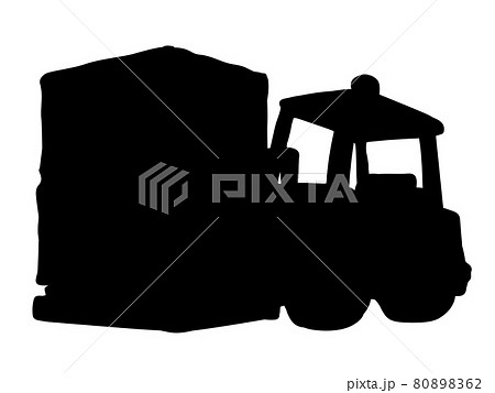 Forklift for transportation. Vector drawing Forklift for transportation. Vector drawing 80898362
