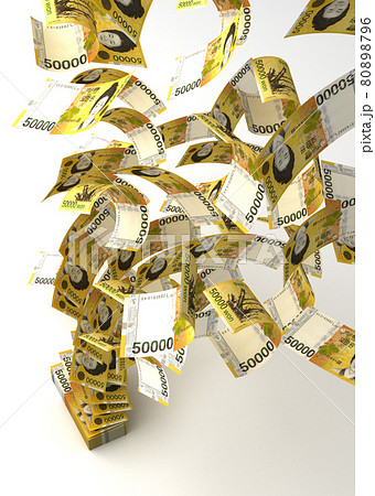 Flying South Korean Won 80898796