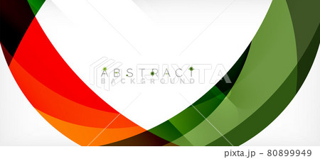 Geometric abstract background. Circle created with overlapping color shapes. Vector Illustration For Wallpaper, Banner, Background, Landing Page Geometric abstract background. Circle created with overlapping color shapes. Vector Illustration For Wallpaper, Banner, Background, Landing Page 80899949