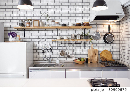 お洒落なキッチン お洒落なキッチン 80900676