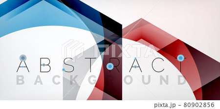 Transparent hexagons geometric shapes abstract background 80902856