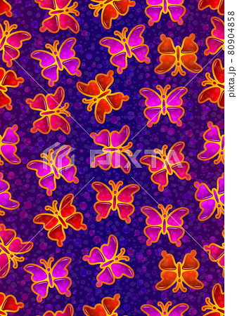 Seamless Pattern, Butterflies 80904858