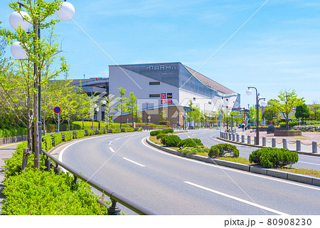 福岡市中央区地行浜方面の景色　九州医療センター前　MARK IS 福岡ももち横付近　昼 80908230