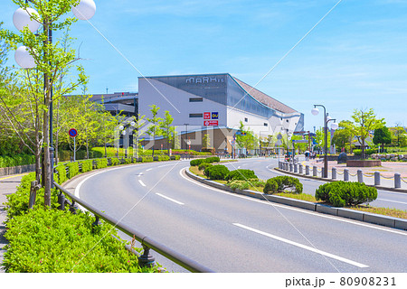 福岡市中央区地行浜方面の景色　九州医療センター前　MARK IS 福岡ももち横付近　昼 80908231