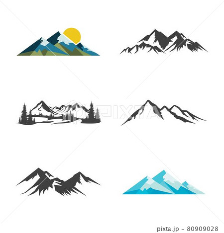 Mountain icon Logo 80909028