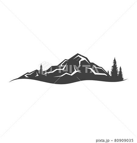Mountain icon Logo 80909035