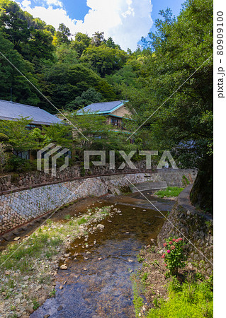 有馬温泉、旅館から見た風情 80909100