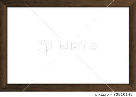 額縁 木枠 フレームの背景 木枠と白色のコピースペース のイラスト素材