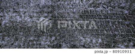 カナダ　雪原　汚れた雪のテクスチャ 80910931