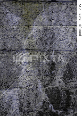 カナダ　酷寒の廃墟の壁 80911735