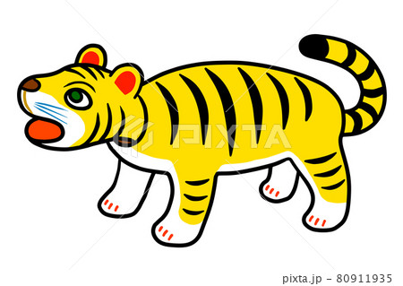 張子の虎　輪郭線 80911935