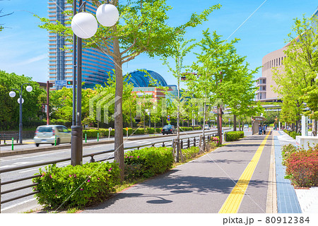 福岡市中央区地行浜方面の景色 九州医療センター前 MARK IS 福岡ももち横バス停付近 昼 福岡市中央区地行浜方面の景色 九州医療センター前 MARK IS 福岡ももち横バス停付近 昼 80912384