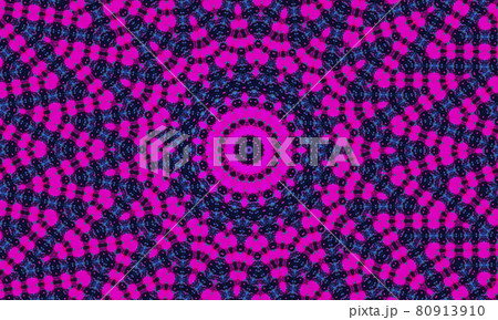 A kaleidoscope pattern with polygon and rhombus shapes in pink color 80913910