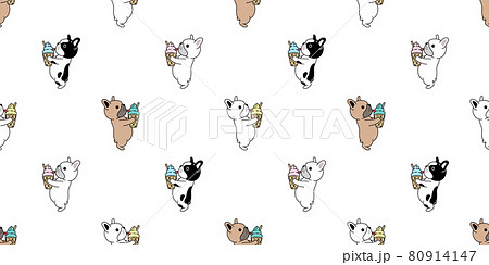 dog seamless pattern french bulldog ice cream vector breed paw footprint cartoon tile background repeat wallpaper scarf isolated illustration doodle design dog seamless pattern french bulldog ice cream vector breed paw footprint cartoon tile background repeat wallpaper scarf isolated illustration doodle design 80914147
