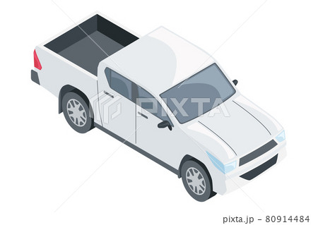 Isolated 3d white urban car icon 80914484