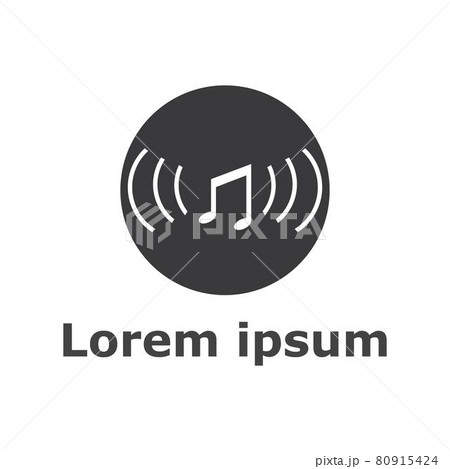 Sound waves vector illustration 80915424